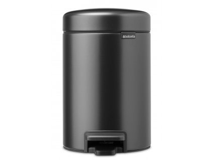 NewIcon Pedal Bin, 3L Confident Grey 8710755233449 Brabantia 96dpi 2000x2000px 9 NR 36787