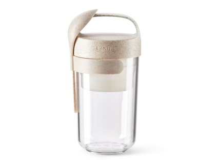 Jar To Go Organic with Spoon, 600 ml Beige 8710755888229 Lékué 96dpi 2000x2000px T NR 40114