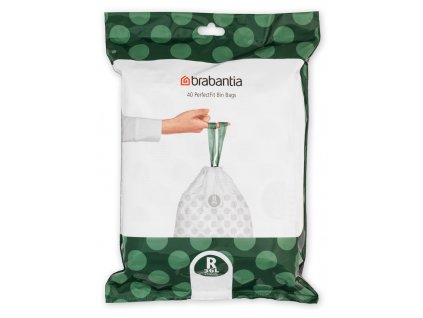 PerfectFit Bags, Code R, 36L, 40 Bags White 8710755138546 Brabantia 96dpi 1000x1000px 7 NR 25487