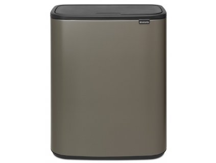 2334 bo touch bin 2x30l platinova