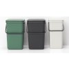 Sort & Go Waste Bin, 16L Light Grey 8710755213465 Brabantia 96dpi 1000x1000px 7 NR 25852