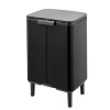 Bo Waste Bin Hi, 12L Matt Black 8710755227226 Brabantia 300dpi 2000x2000px 9 NR 30744