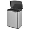 4931 4 bo odpadkovy kos 12l matna ocel otiskuvzdorna