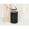 Laundry Bin, 55L, Selector Matt Black 8710755242366 Brabantia 96dpi 2000x2000px 9 NR 34817