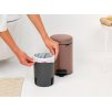 NewIcon Pedal Bin, 3L Satin Taupe 8710755233968 Brabantia 96dpi 2000x2000px 9 NR 35882