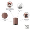 NewIcon Pedal Bin, 3L Satin Taupe 8710755233968 Brabantia 96dpi 2000x2000px 9 NR 36241