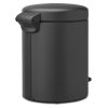 NewIcon Pedal Bin, 5L Mineral Infinite Grey 8710755200489 Brabantia 96dpi 2000x2000px 9 NR 35818