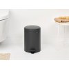 NewIcon Pedal Bin, 5L Mineral Infinite Grey 8710755200489 Brabantia 96dpi 2000x2000px 9 NR 35764