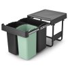 Sort&Go Built in Bin, 10+10+20L Dark Grey 8710755232541 Brabantia 96dpi 2000x2000px 9 NR 34744