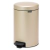 Pedal Bin newIcon, 12L Champagne 8710755304446 Brabantia 96dpi 1000x1000px 7 NR 21961