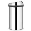650 1 kos touch bin 60l leskla ocel