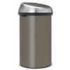 674 2 kos touch bin 60l platinova
