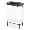 Bo Laundry Bin Hi, 2 x 45L, Plastic Lid White 8710755200540 Brabantia 96dpi 1000x1000px 7 NR 22103
