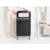Bo Laundry Bin Hi, 2 x 45L, Plastic Lid Matt Black 8710755200564 Brabantia 96dpi 1000x750px 7 NR 22135