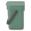 Sort & Go Waste Bin, 3L Fir Green 8710755129865 Brabantia 96dpi 1000x1000px 7 NR 21390