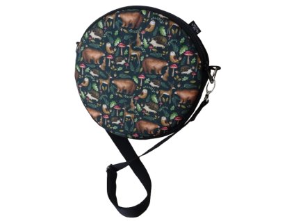 SKLADEM - kulatá kabelka LESNÍ ZVÍŘATA