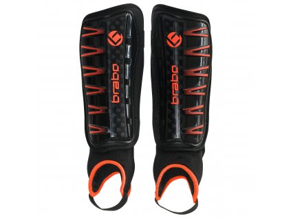 317.00045.010 shinguard F4 anklesock black orange front