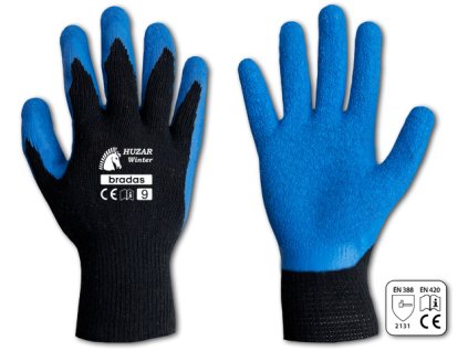 Pracovní rukavice potažené latexem, velikost XL