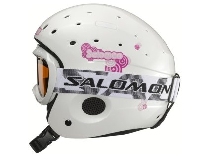 Salomon lyžařská přilba Zoom Combo jr. + brýle