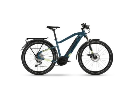 Haibike Trekking 5 i500Wh Unisex 9-r. Alivio modrá/kanárková