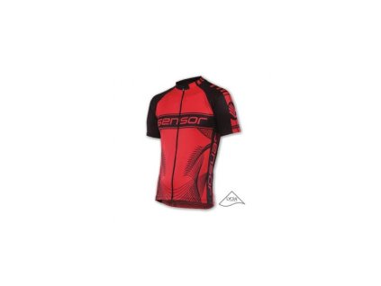 Cyklistický dres Sensor Team červená/černá