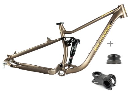 Lee Cougan Quest celoodpružený Alu rámový set MTB 29 hnědozlatá matná