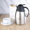 Termokanvica nerezová, s nápisom - Hot water/Tea/Coffee/Decaf