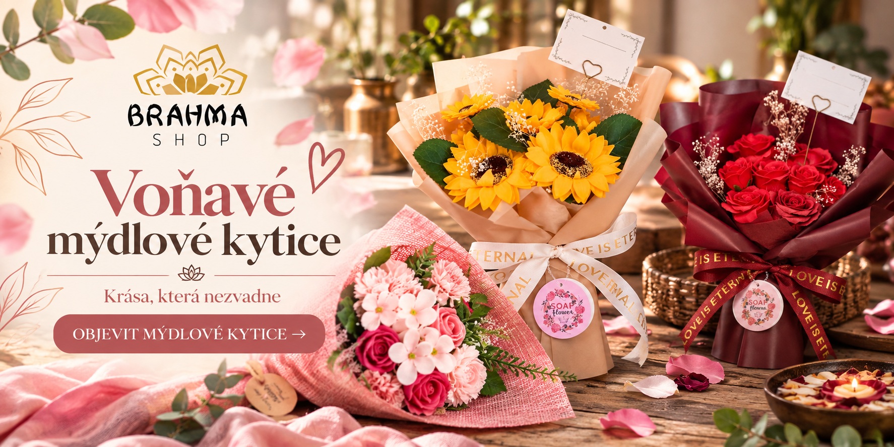 Mýdlové kytice