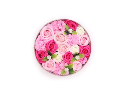 Kulatý Box - Narození Dítěte - Růžový