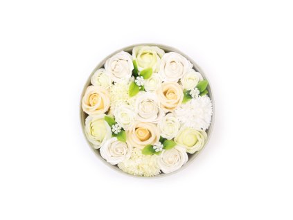 Kulatý Box - Svatba - Bílý a Ivory