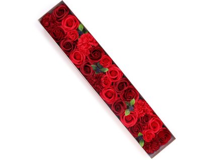 Extra Dlouhý  Box - Klasické Červený Růže