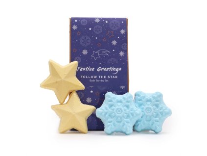 Dárkové Balení Vánočních Šumivých Bomb - Následujte Hvězdu