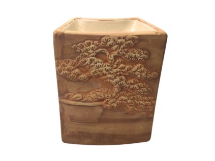 Ručně Malovaná Aroma Lampa Bonsai - Písková