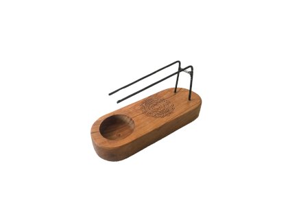 Malý Stojan na Palo Santo - Teakové Dřevo - Mandala