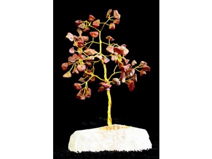 Stromek Štěstí - Červený Jaspis - 80 Kamínků