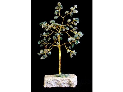 Stromek Štěstí - Mechový Achát - 80 Kamínků