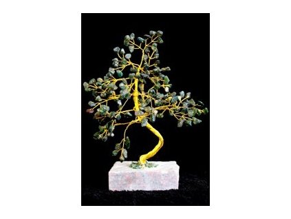 Stromek Štěstí - Mechový Achát - 160 Kamínků