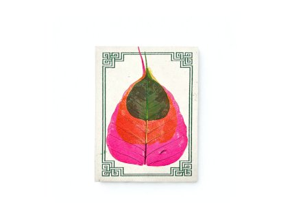 Střední Lokta Zápisník - Bodhi List (15x12cm) - 45 listů (různé)