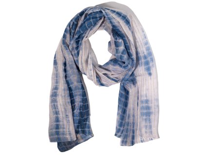 Nomad Sari - Letní Šátek - 180x50cm - Party Shine - Modrá