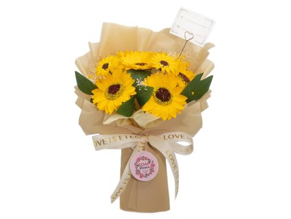 Velká Kytice Slunečnic - Láska je Věčná - Dárková Karta