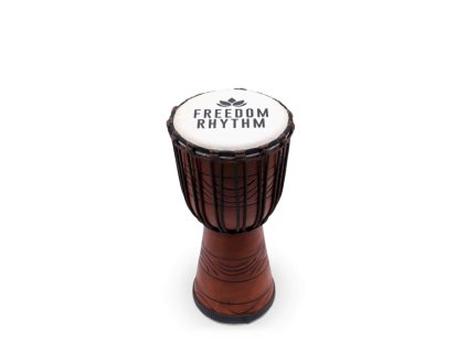 Střední Profesionální Djembe Buben -Freedom Rhythm (vysoký) - 40cm (18cm průměr)