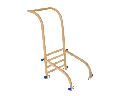 DREWMAX POPYCHACZ DO SANEK Z OPARCIEM AD310 NIEBIESKI INT 1