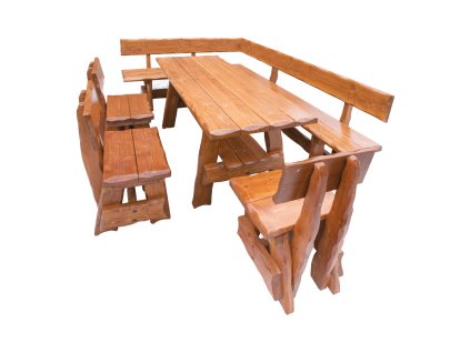 Ława rogowa BEN (MO264) (Barva świerk dąb, Šířka, Výška, Hloubka, Hmotnost L260/P180, 94, 53, 29 kg)