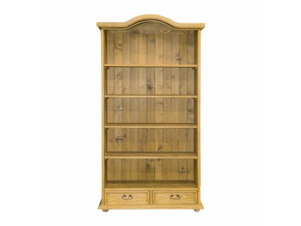 Regał sosnowy RG703 (Barva sosna biały wosk, Šířka, Výška, Hloubka, Hmotnost 107, 205, 43, 60 kg)