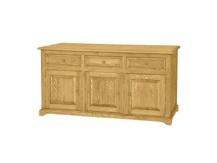 Komoda sosnowa KD719 (Barva sosna ciemny wosk, Šířka, Výška, Hloubka, Hmotnost 167, 84, 43, 70 kg)