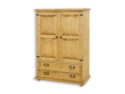 Komoda sosnowa KD704 (Barva sosna biała patyna, Šířka, Výška, Hloubka, Hmotnost 100, 140, 50, 65 kg)