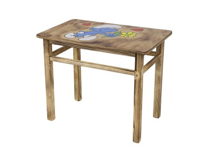 DREWMAX STOLIK SMERF AD232 NATURALNY INT 1