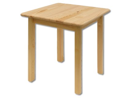 Stół sosnowy ST108 (Barva sosna surowy nielakierowany, Šířka, Výška, Hloubka, Hmotnost 75, 75, 75, 17 kg)