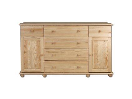 Komoda sosnowa KD124 (Barva sosna olcha, Šířka, Výška, Hloubka, Hmotnost 150, 90, 47, 71 kg)