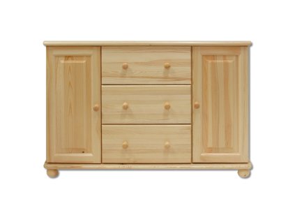 Komoda sosnowa KD121 (Barva sosna grey, Šířka, Výška, Hloubka, Hmotnost 118, 78, 47, 50 kg)